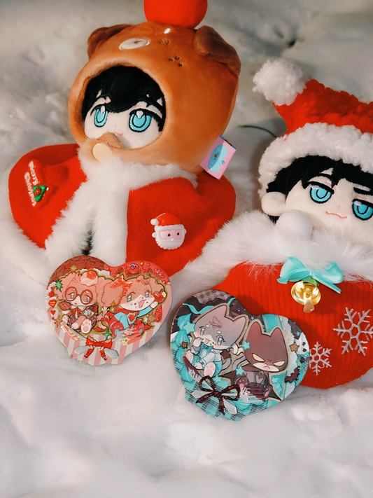 Superbat Sweet Bite Retro Dessert Series – Embossed Heart-Shaped Plate Badge