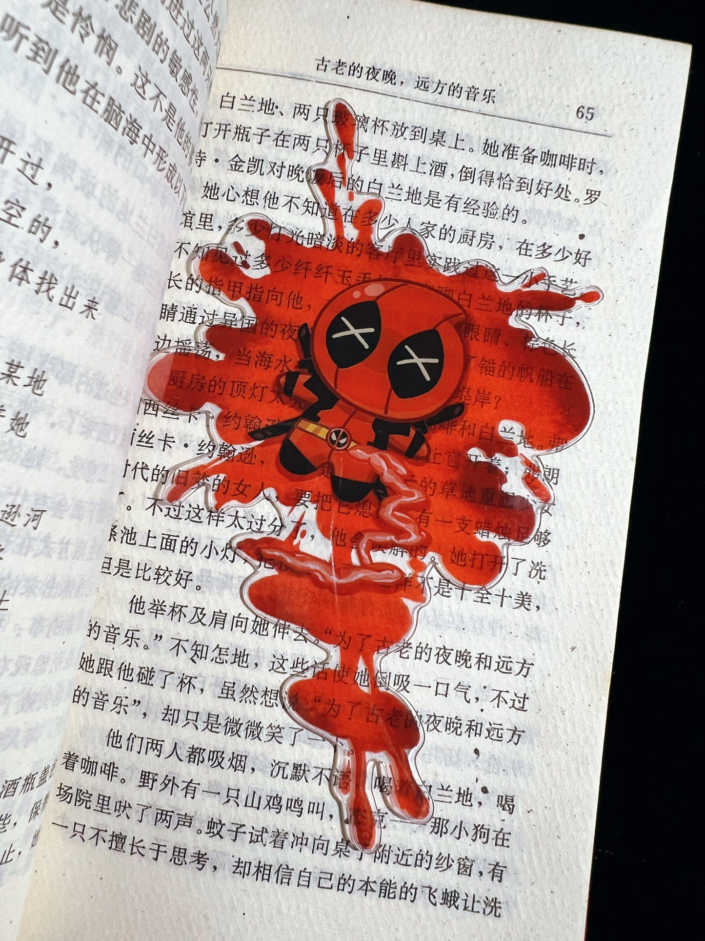 Robin&Deadpool Bursting Acrylic Coaster