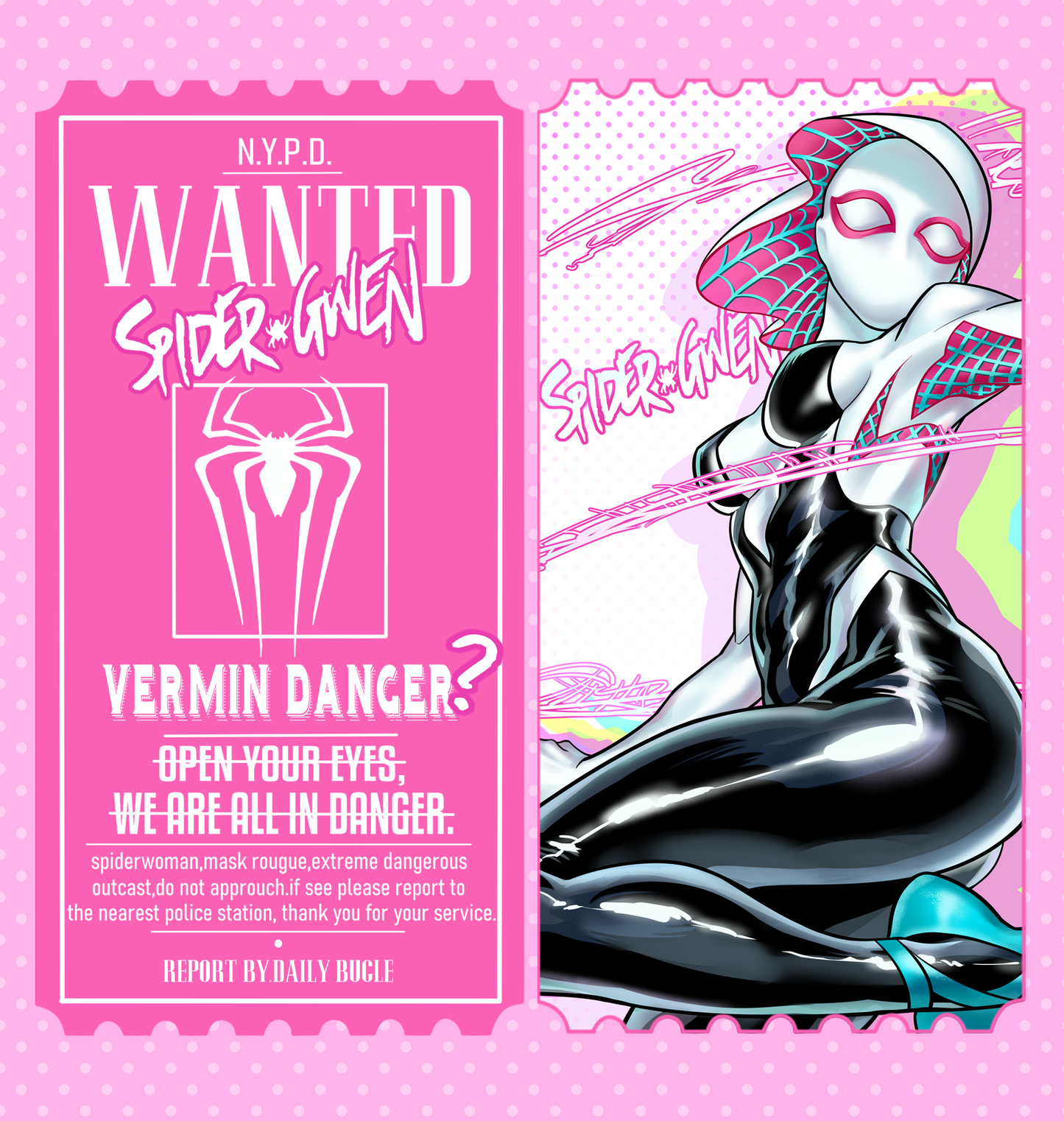 Spider-Gwen Ticket Stub&Shikishi Board‌