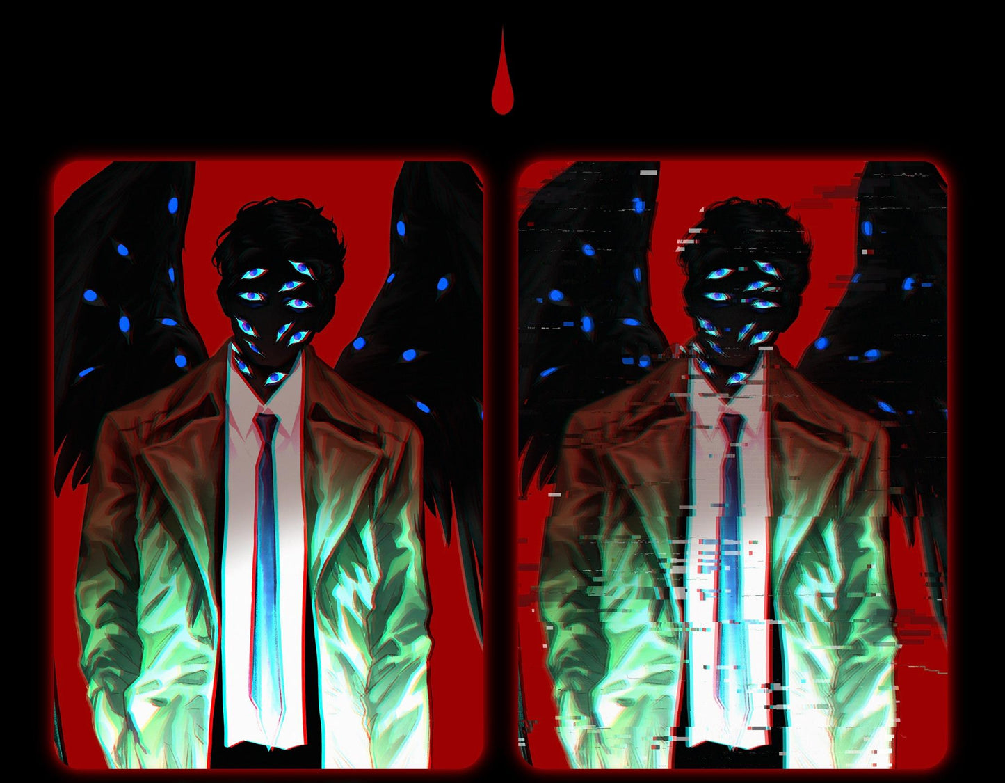 SPN Castiel Leviathan Compound Eye Angel Fanmade Merch Series