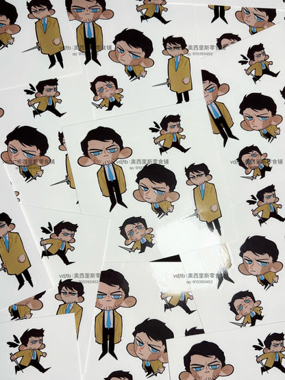 SPN Castiel ‌Beaded Keychain&Kiss-cut Sticker