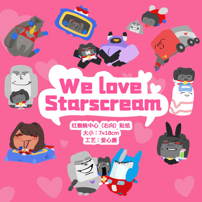 [Pre-order] We love Starscream-Chubby TF boundless Stickers