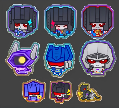 G1 Decepticons Acrylic standee set