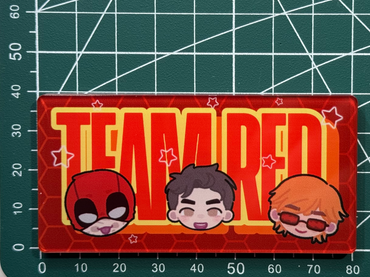 Team Red Refrigerator Magnet