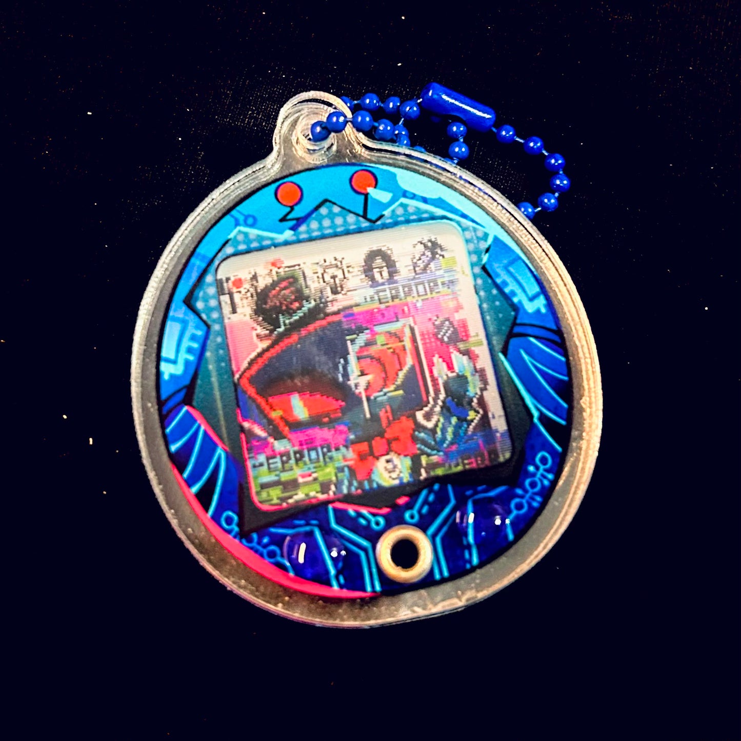 HH - Tamagotchi Acrylic Keychain (with mini lenticular card)