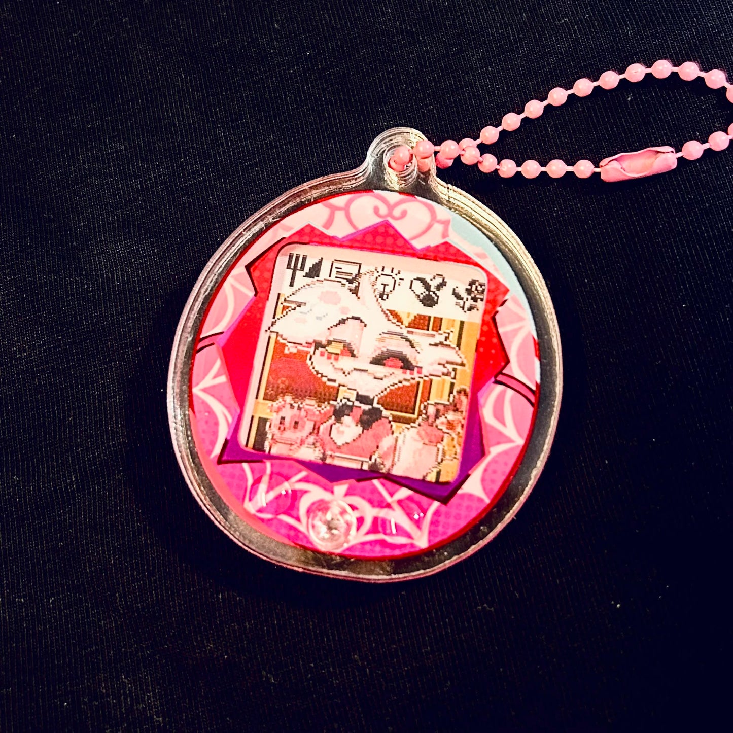 HH - Tamagotchi Acrylic Keychain (with mini lenticular card)