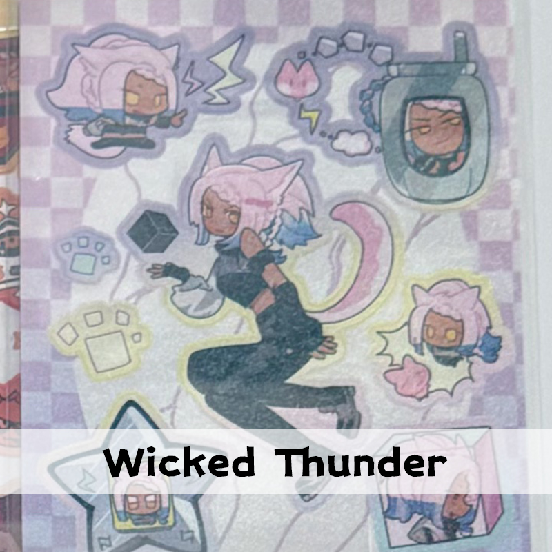 FINALFANTASY XIV FFXIV The Arcadion Prism Holographic Stickers