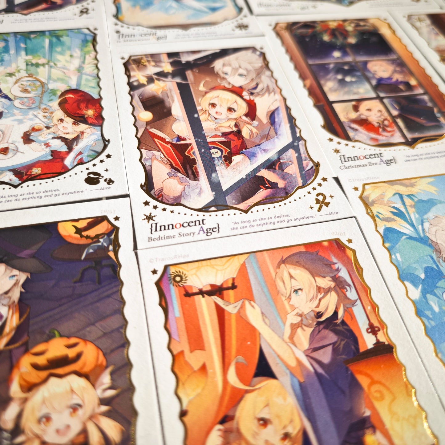 [In stock] Genshin Klee&Albedo Innocent Age Card Set