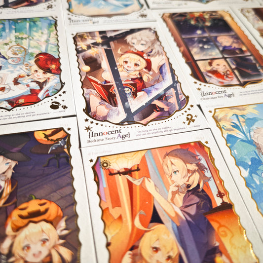 [In stock] Genshin Klee&Albedo Innocent Age Card Set
