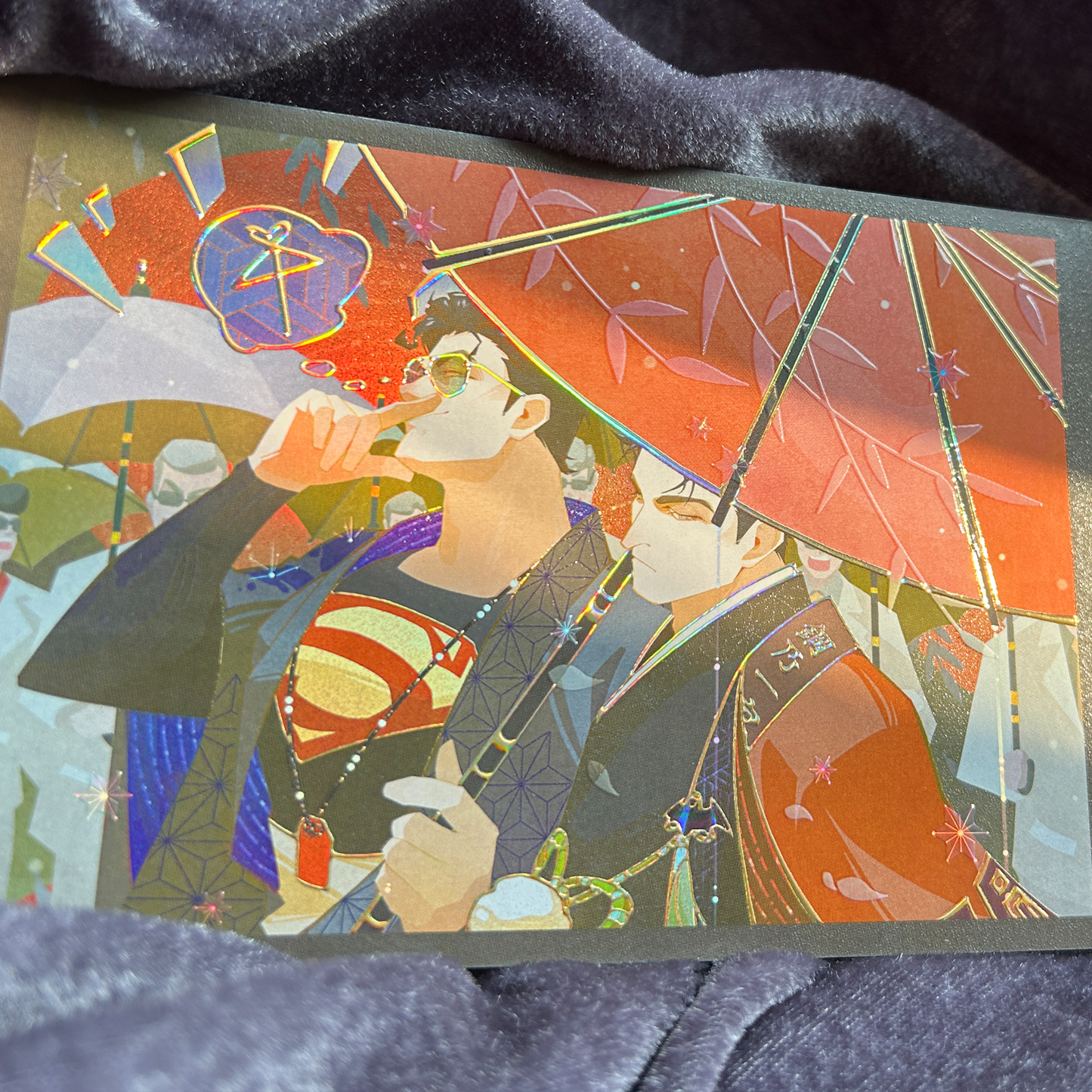 Yakuza Superbat Double-sided Postcard/Hanafuda/Color Paper Set