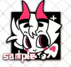 [Pre-order] Monochrome square Metal Pins & Keychains