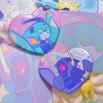 ShockBlurr Heart-Shaped Badge