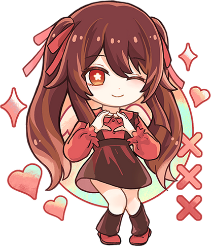 Genshin Impact Cue Chibi Acrylic Keychain