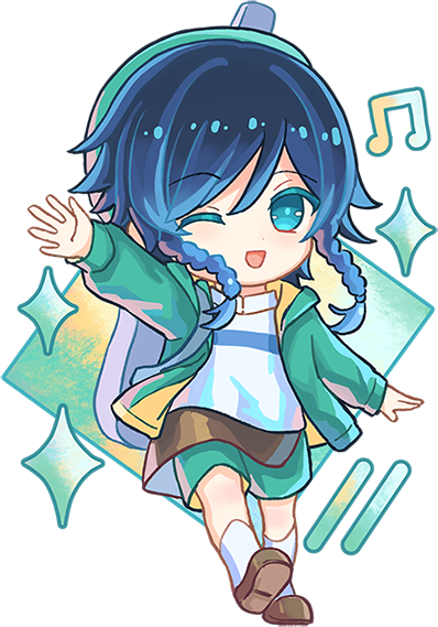 Genshin Impact Cue Chibi Acrylic Keychain