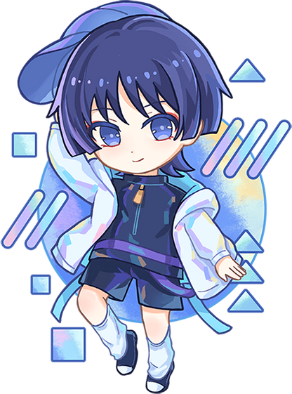 Genshin Impact Cue Chibi Acrylic Keychain