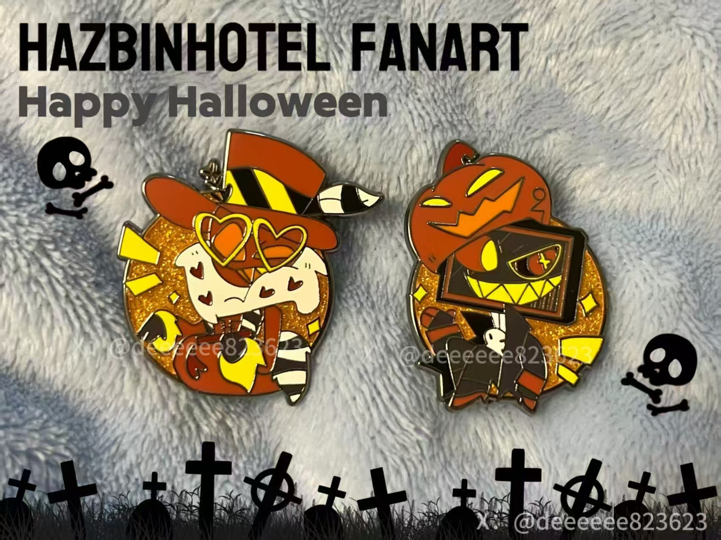 [Pre-order] Halloween vox val Enamel Pin
