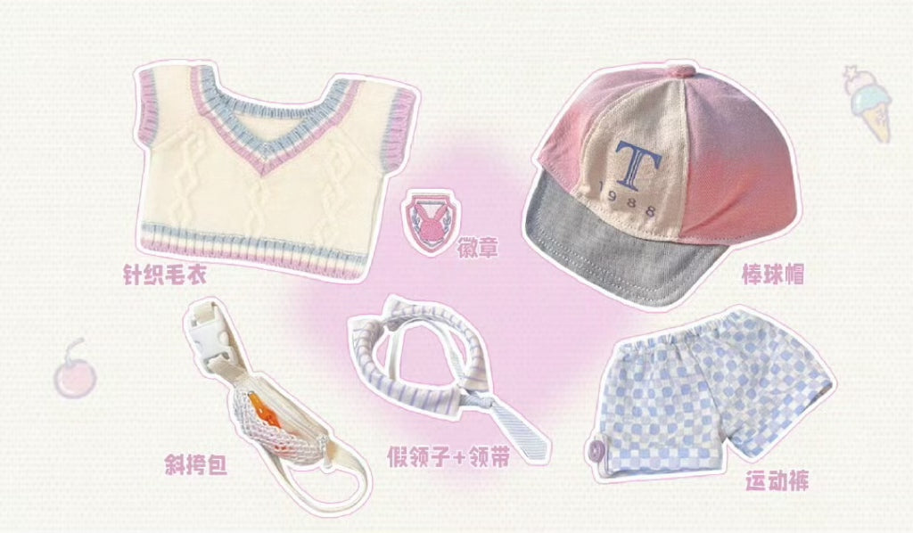 [ドール服]-パープルカレッジスタイル