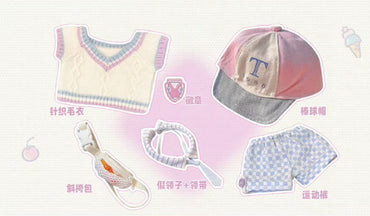 [ドール服]-パープルカレッジスタイル