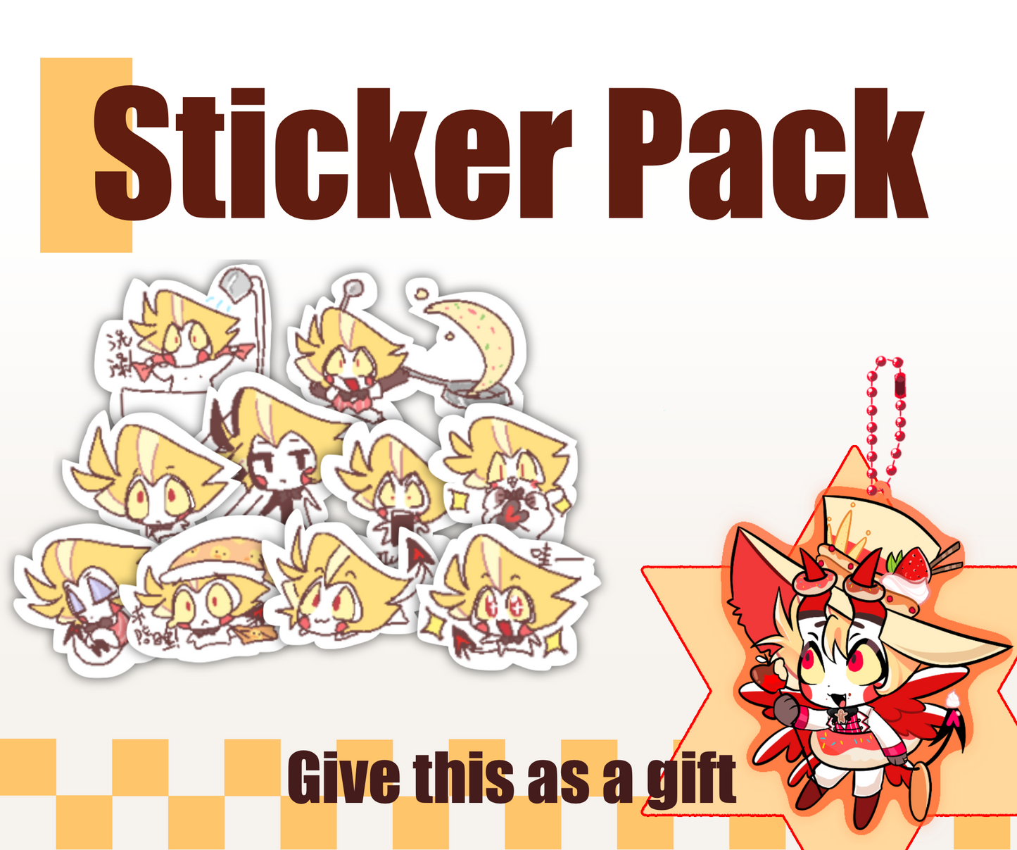 Lucifer Sticker Pack (Lucifer Keychain Included)