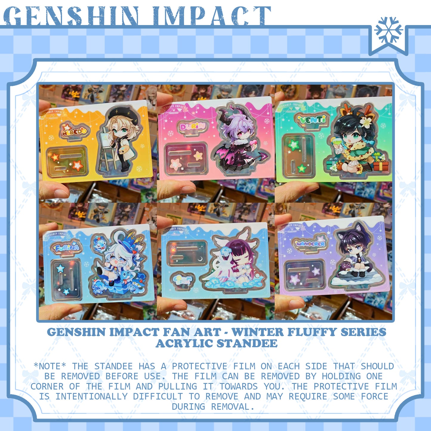[Pre-order]GenshinImpact FanArt WinterFluffy Series  Acrylic Standee