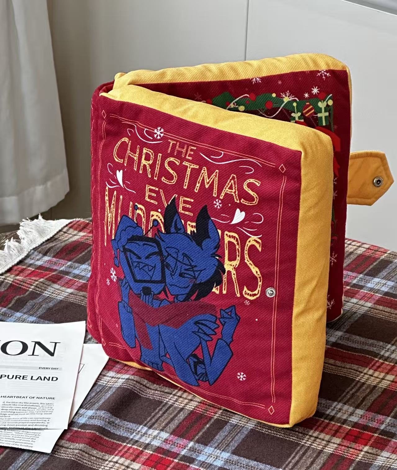 [in-stock] HH- VOX&ALASTOR Furry book-shaped throw pillow
