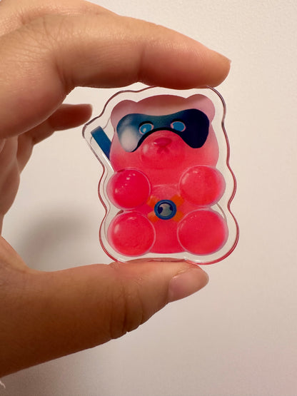 Superhero Bear Fruit Gummy Pouch