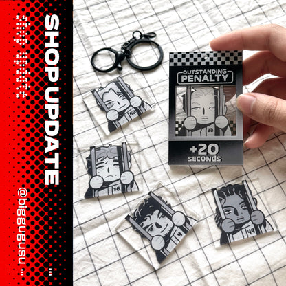 F1 50 Seconds Penalty Megnetic Keychain