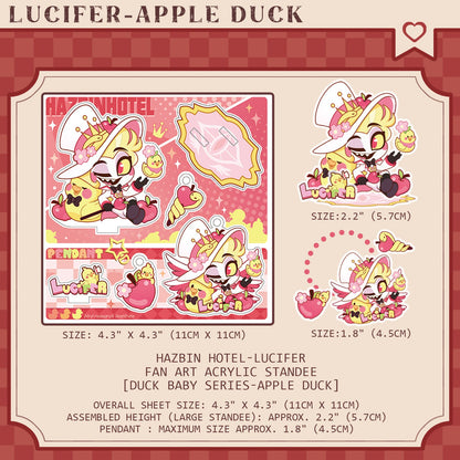 HH Lucifer Morningstar-Fan Art Acrylic Standee-Duck Baby Series