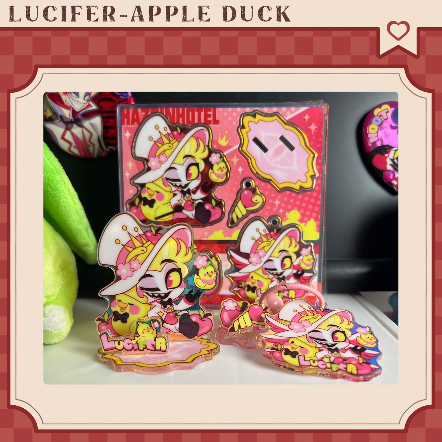 Hazbin Hotel Lucifer Morningstar-Fan Art Acrylic Standee-Duck Baby Series