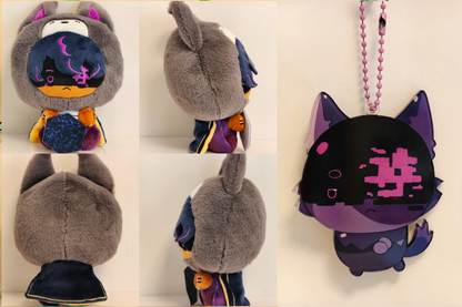 [Pre-order] UU&LS Animal Head Plushie With Keychain (Removable Magnetic Accessory)