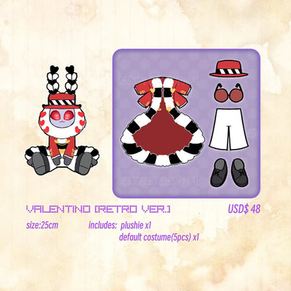 In stock Retro Val & Vox Plushies