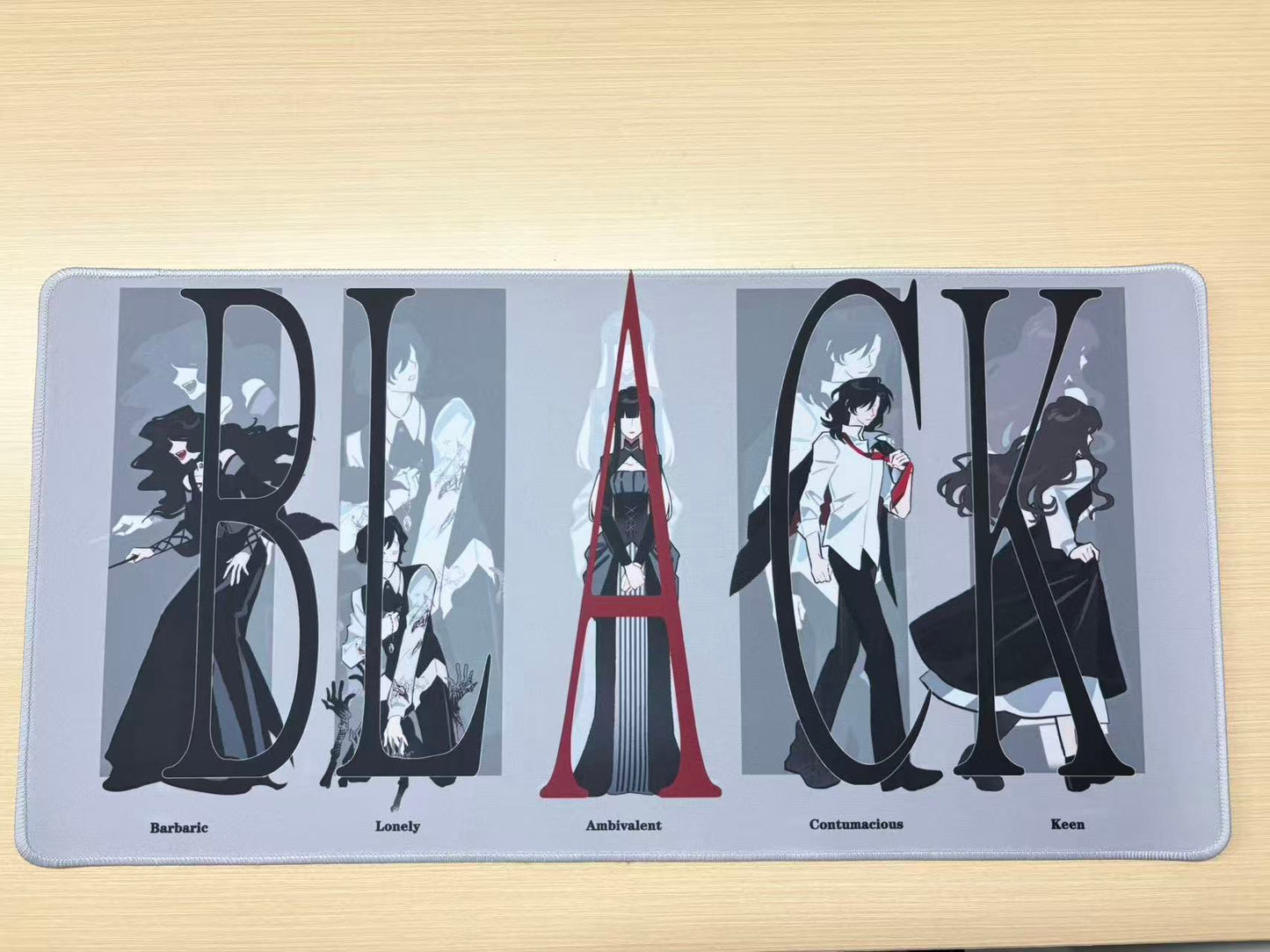 HP Black Family Gray Version Mouse Pad