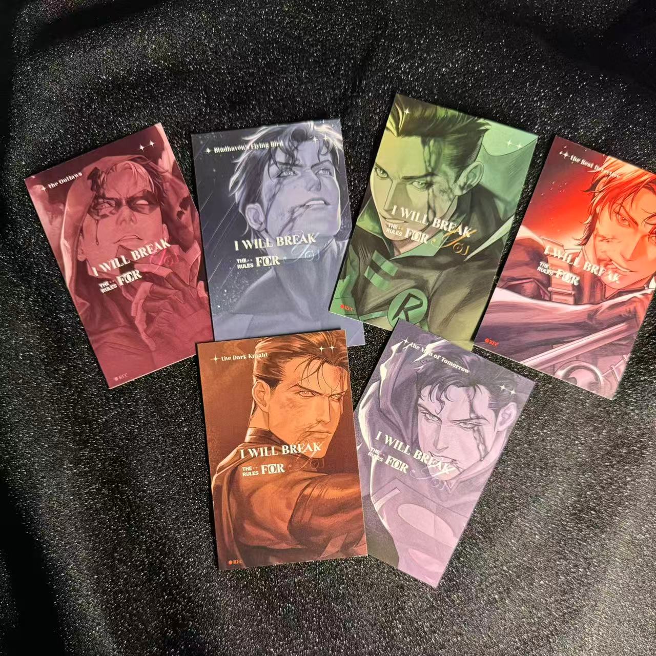 [In stock] Superman & Bat Family Imitation Signature Cards Set