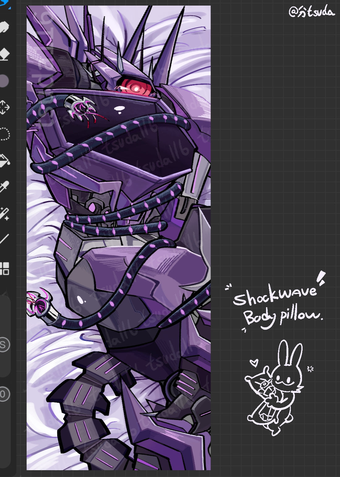 [Pre-sale]tfp Shockwave Body Pillow pillowcase