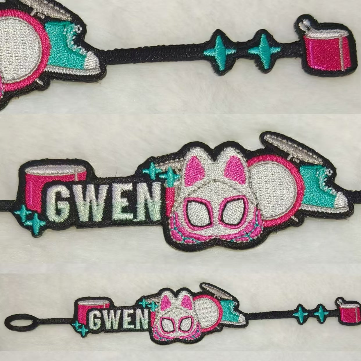 [Pre-order]Spider-Cat Embroidered Bracelet