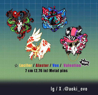 [Pre-order]7 cm HH metal pins（Second  Sale）