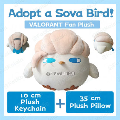 [Pre-order] Sova Bird Plush Set | 10 cm Plush Keychain Plush Pillow