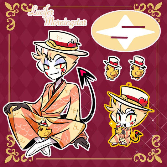 [Pre-order] Kimono/Café Lucifer Standee and Keychain