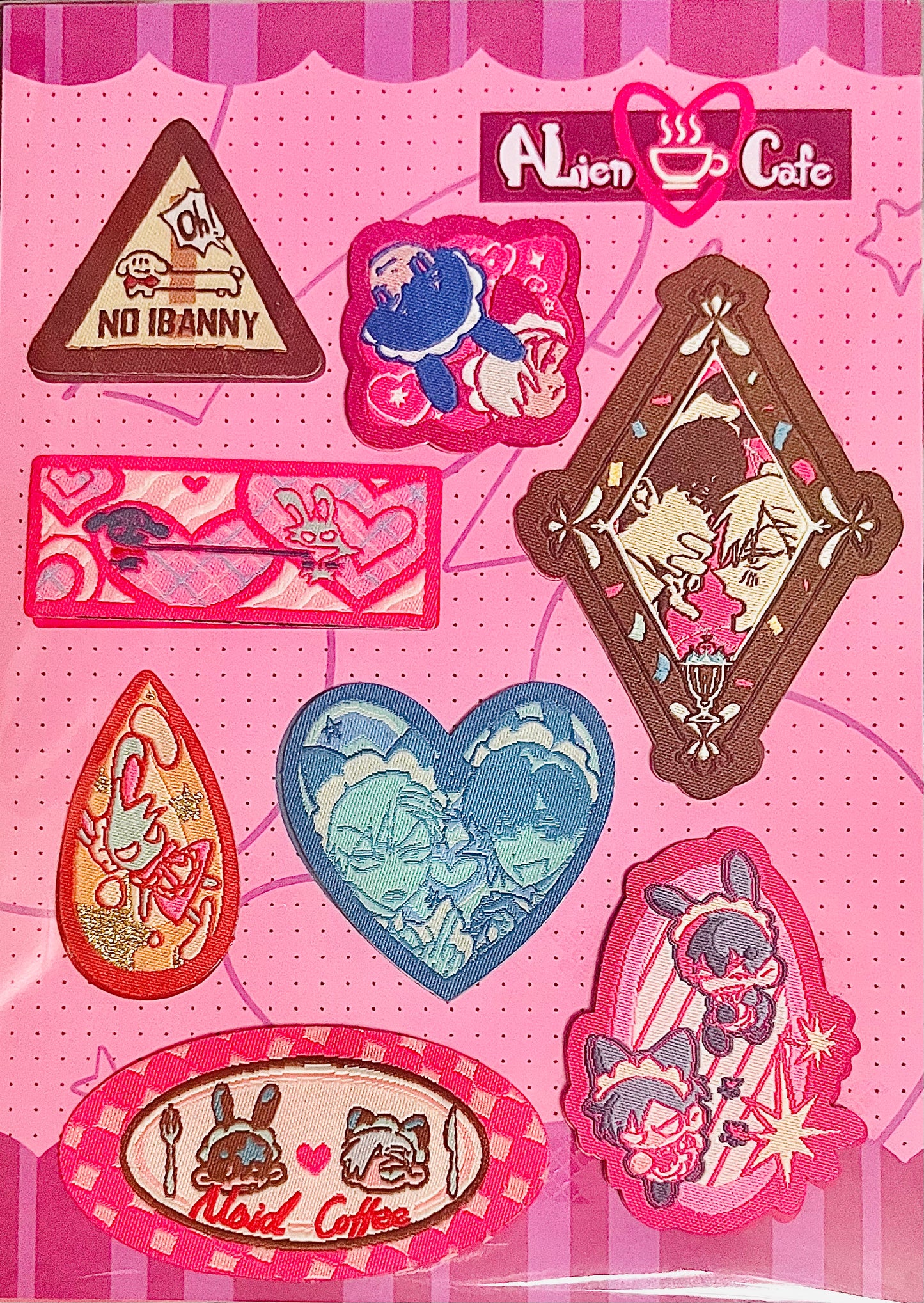 [Pre-order]Maid Fabric stickers