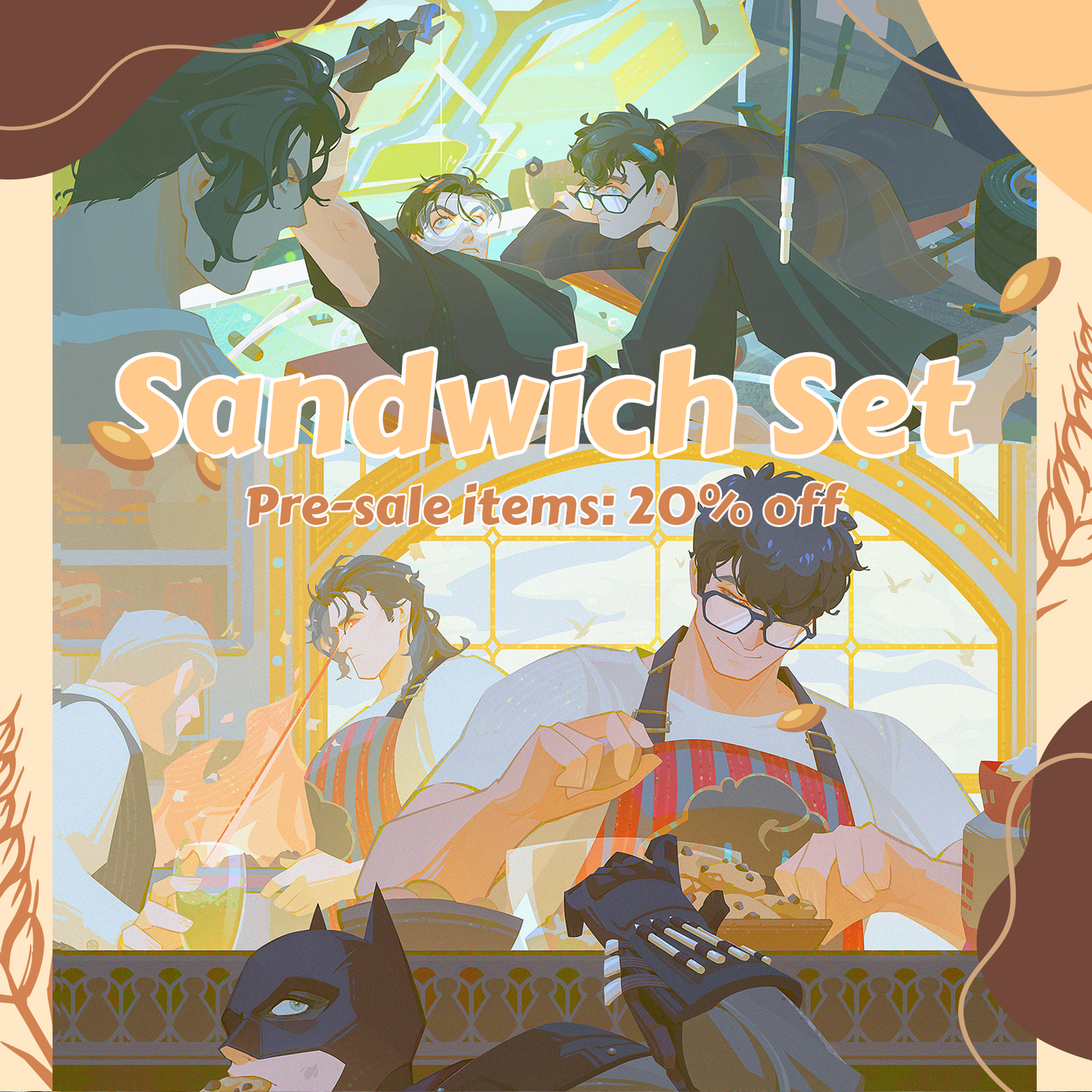 [Pre-order] Superbat Sandwich Postcard/Color Paper