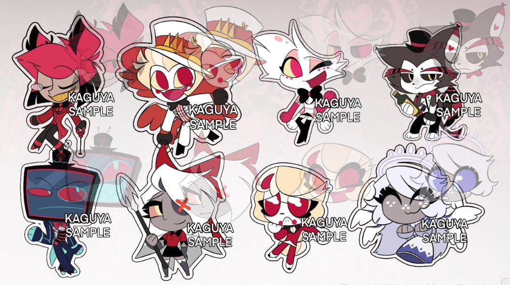 Face-Swiping Acrylic Keychain