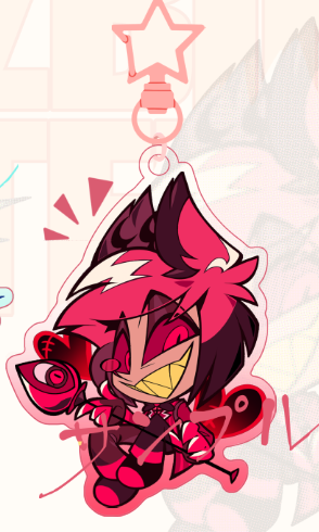 [Pre-order]Alastor / Vox Resin-like stained glass acrylic charm