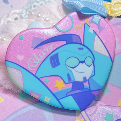 ShockBlurr Heart-Shaped Badge