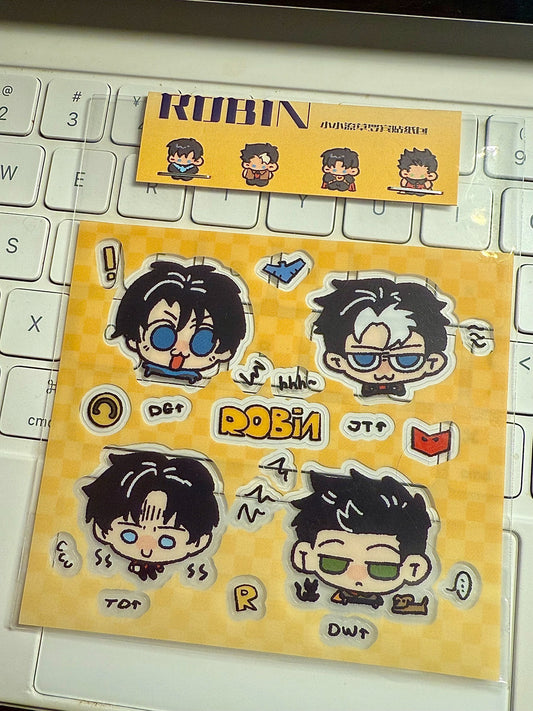 [Pre-order] Messy-Style Robin Stickers