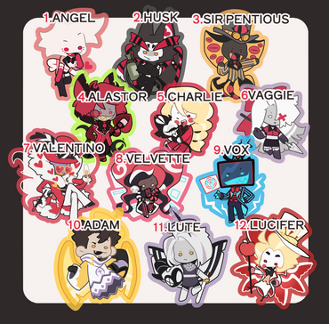 [Pre-sale] All Characters Stained Glass Charm