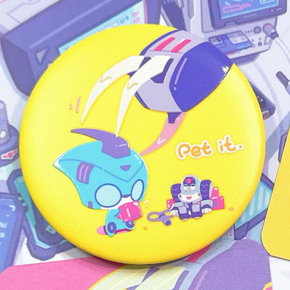 Chibi ShockBlurr Embossed Badge