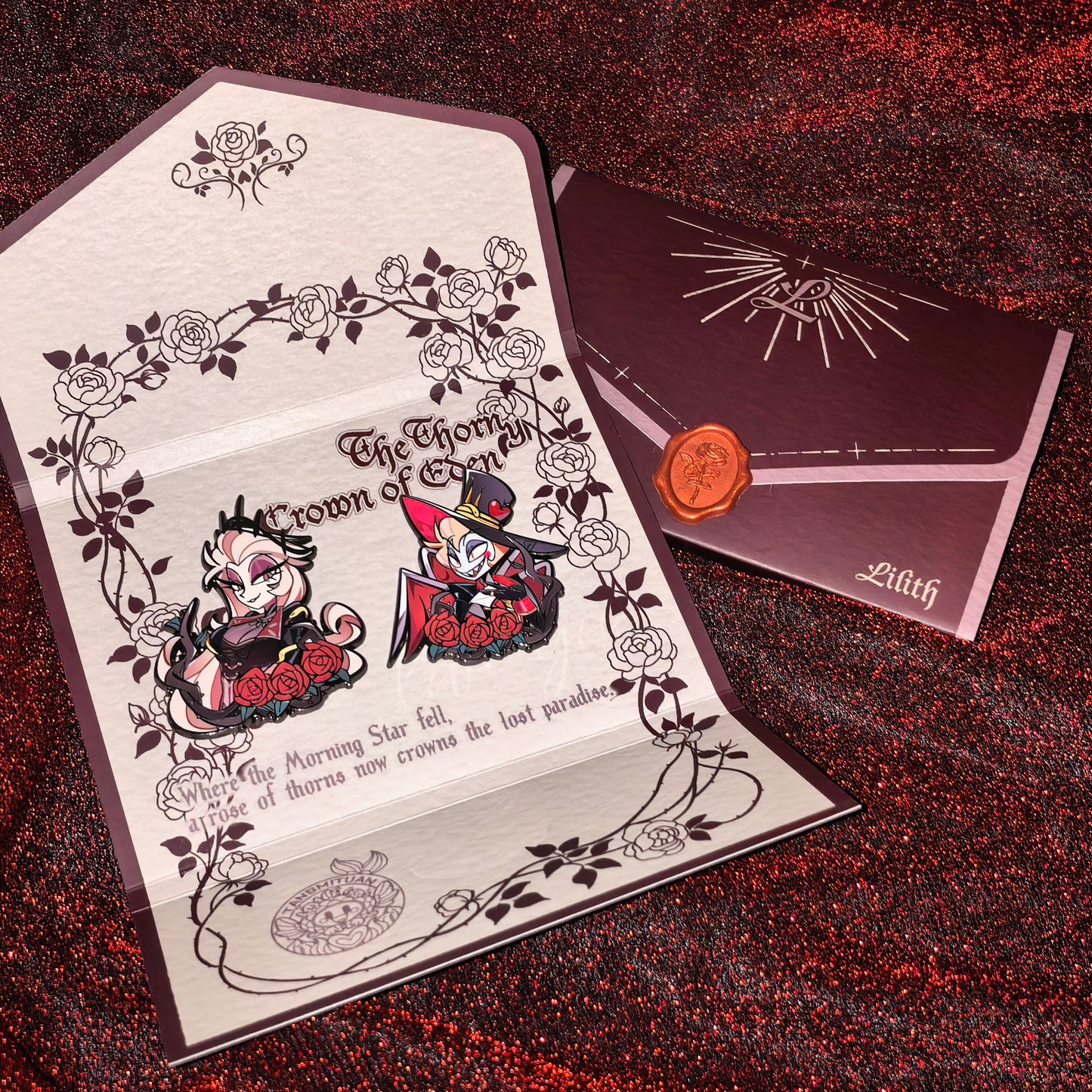 [Pre-order] The Thorny Crown of Eden·lilith & lucifer·Enamel Pin