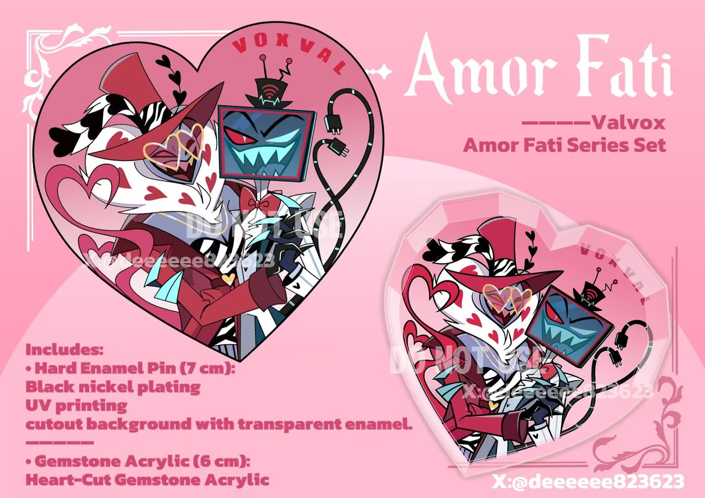 [Pre-order] VoxVal Amor Fati·Enamel Pin·Gemstone Acrylic