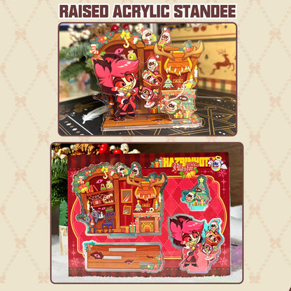 HH-HZB Holiday-Alastor＆Niffty“Raised Acrylic Standee/(Wooden)  Acrylic Standee”