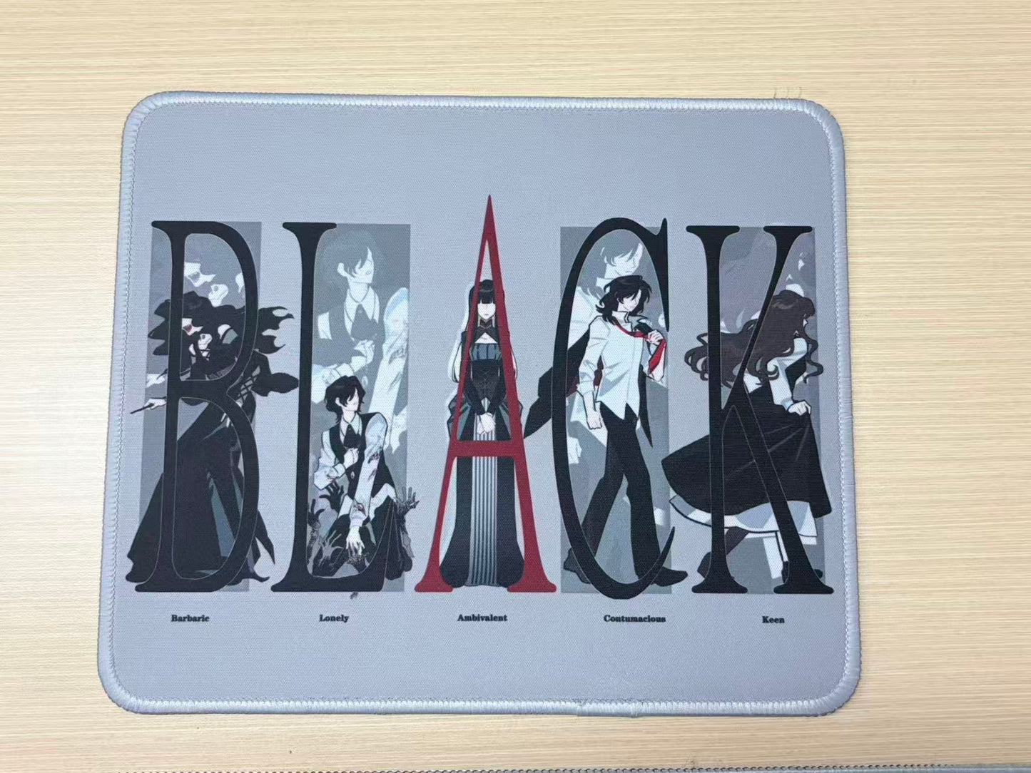 HP Black Family Gray Version Mouse Pad
